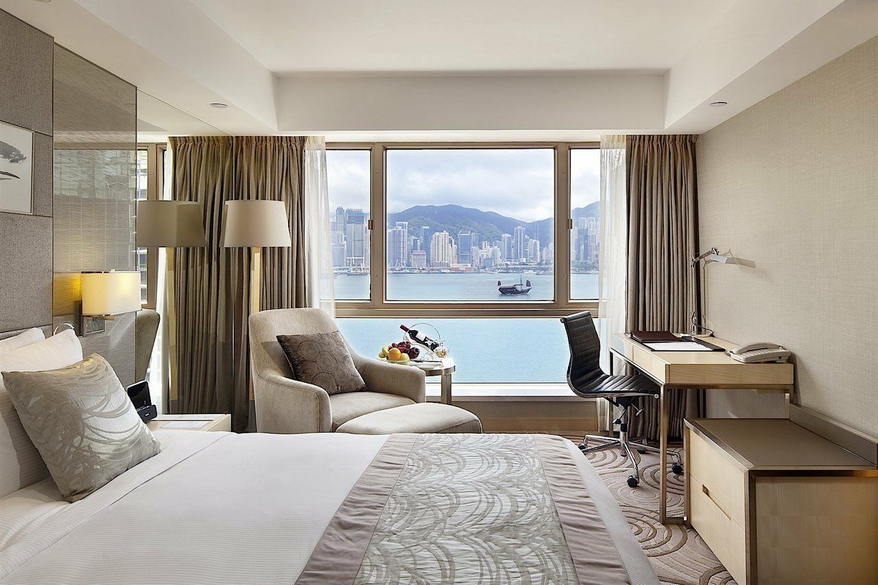The Royal Garden Hotel Hongkong Kültér fotó Deluxe Harbour View Room